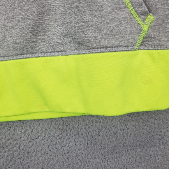 Nike Sweater Womens Gray Green Cowl Neck DRI FIT Pullover Hoodie Sweatshirt MED - Picture 4 of 10